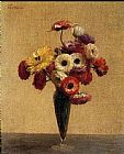Henri Fantin-latour Famous Paintings - Anemones and Buttercups